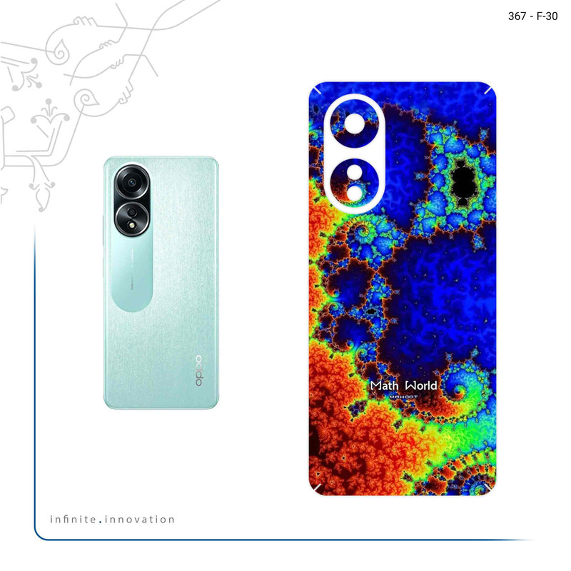 برچسب پوششی ماهوت مدل Mathematical Geometric Shape 5 مناسب برای گوشی موبایل اپو A58 4G