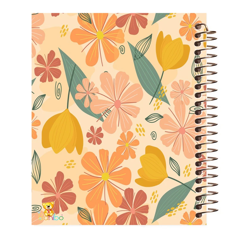 دفتر مشق 100 برگ بانیبو طرح گل کد 410