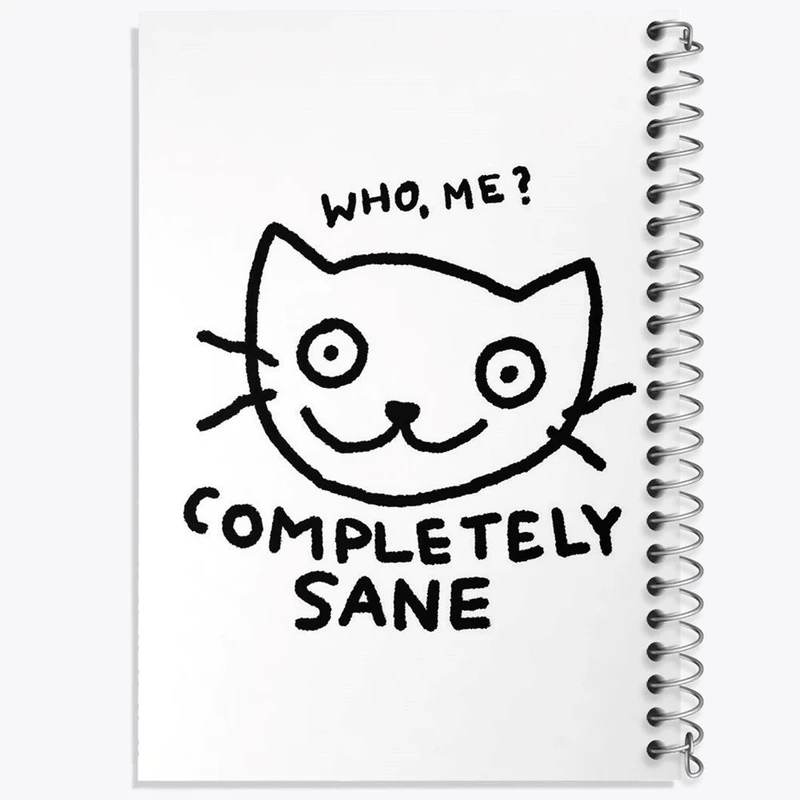 دفتر مشق 50 برگ خندالو مدل گربه دیوانه کد 29285