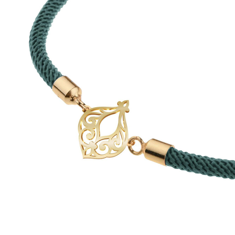 دستبند طلا 18 عیار زنانه مدوپد مدل اسلیمی کد D16-10598