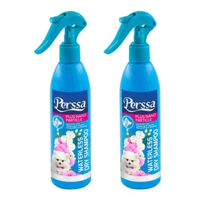 اسپری شامپو خشک سگ و گربه پرسا مدل Waterless حجم 250 میلی لیتر بسته 2 عددی
