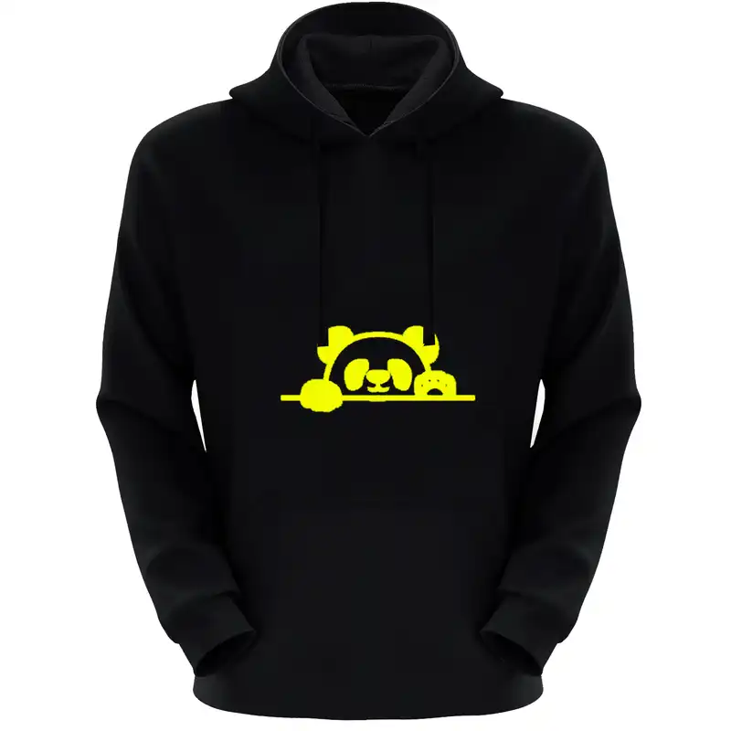 هودی زنانه مدل پاندا X512 رنگ مشکی