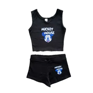 ست تاپ و شلوارک زنانه مدل میکی موس