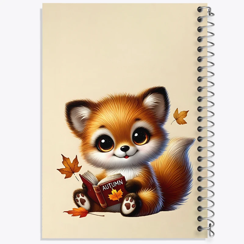 دفتر مشق 50 برگ خندالو طرح روباه بامزه کد N5520