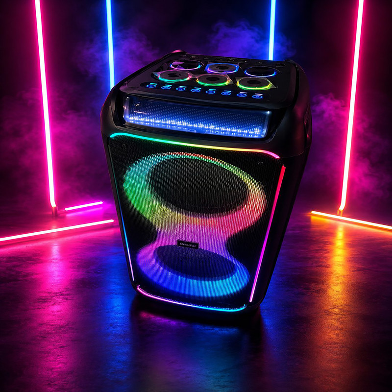 اسپیکر بلوتوثی قابل حمل برودو مدل KARAOKE BOX