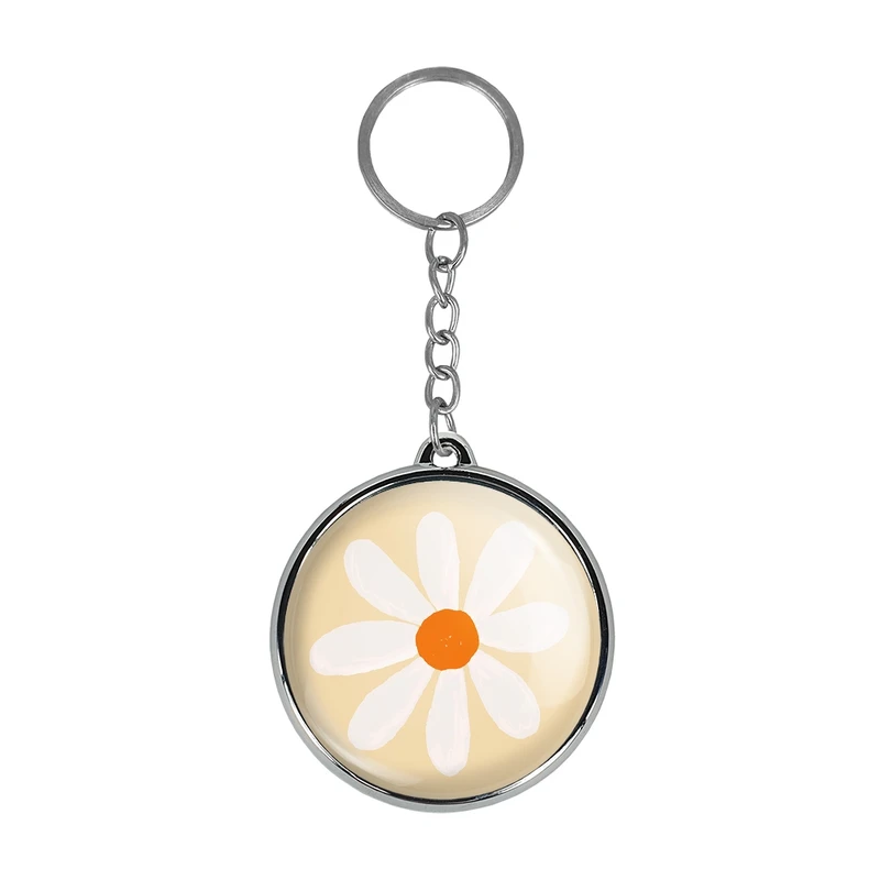 جاکلیدی خندالو طرح گل بابونه مدل دوطرفه کد 2952329524