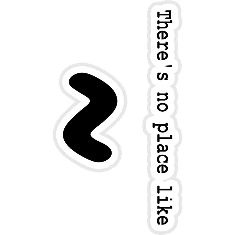 استیکر لپ تاپ طرح There's no place like ~ for Computer Geeks کد ST1885 بسته 2 عددی