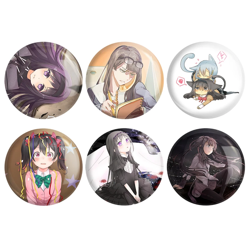 مگنت خندالو طرح انیمه مادوکا مجیکا Madoka Magica کد 1034B مجموعه 6 عددی