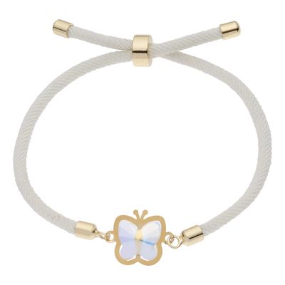 نقد و بررسی دستبند طلا 18 عیار زنانه ناریا مدل پروانه و سنگ کد 02 توسط خریداران