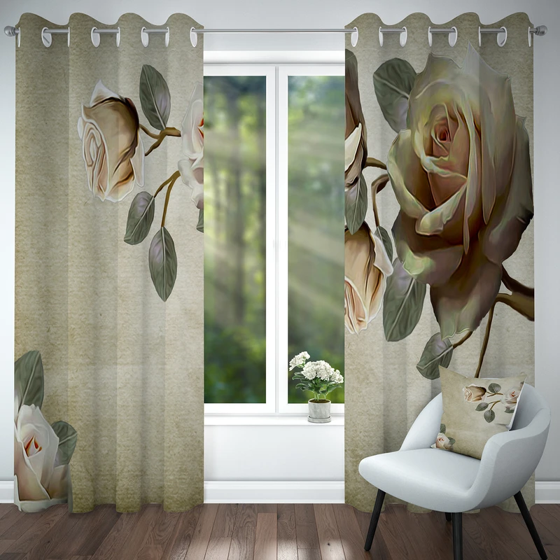 پرده مدل هازان کد 4271 سایز 140x280 سانتی متر