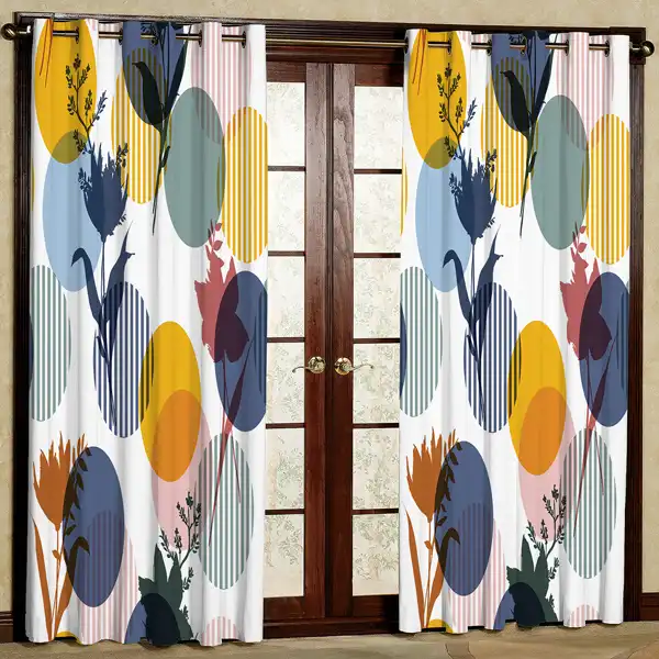 پرده مدل مخمل پانچی کد 6682 سایز 280x140 سانتی متر