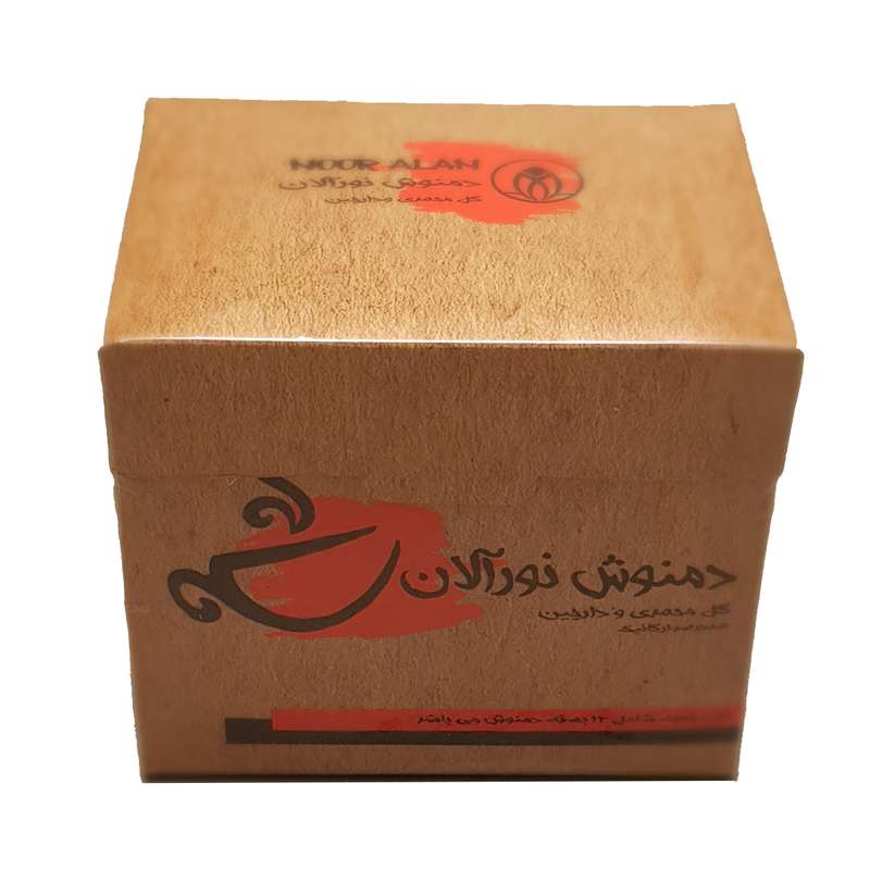  دمنوش گل محمدی و دارچین نورآلان بسته 12 عددی