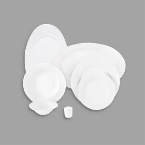 سرویس غذاخوری 28 پارچه 6 نفر چینی زرین ایران مدل رادیانس سفید درجه 3