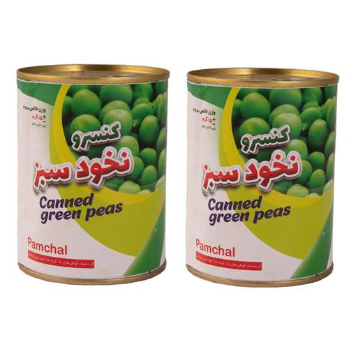 کنسرو نخود سبز پامچال - 380 گرم مجموعه 2 عددی
