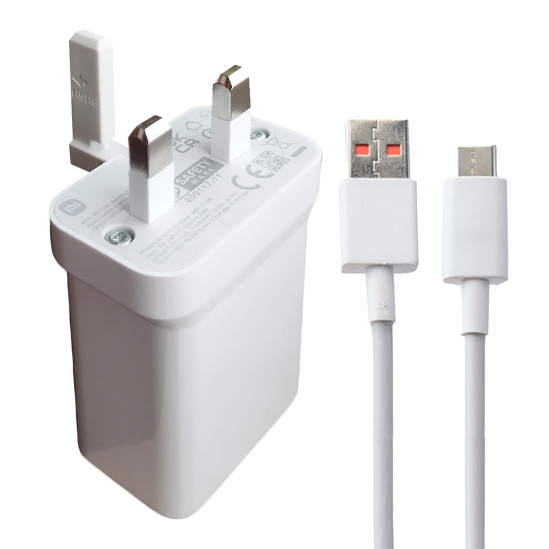 شارژر دیواری شیائومی مدل Poco M3 به همراه کابل تبدیل USB-C