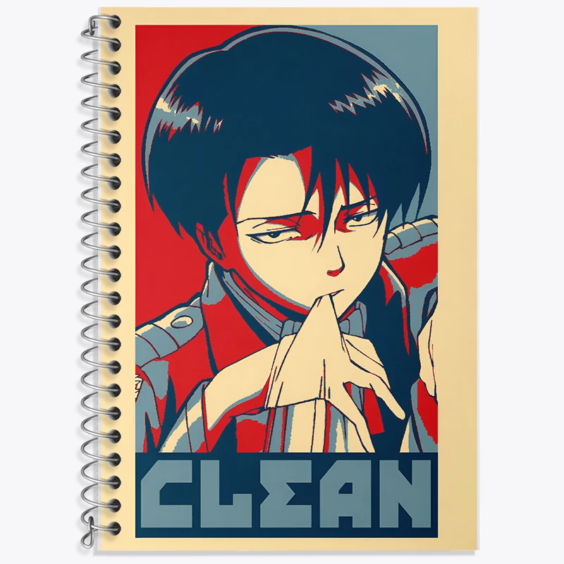 دفتر نت موسیقی 50 برگ خندالو طرح انیمه اتک آن تایتان کد F6454