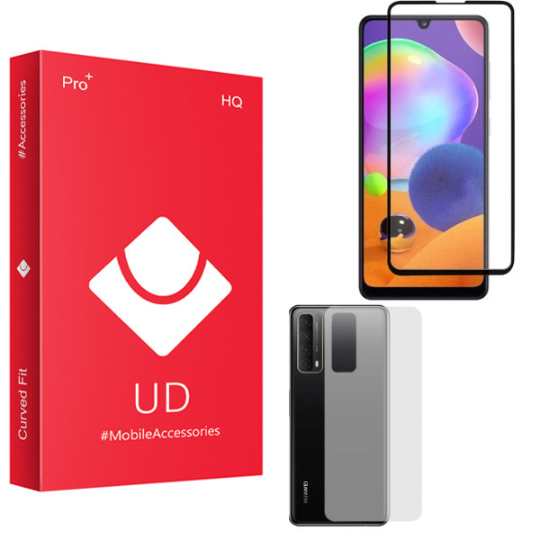 محافظ صفحه نمایش یو دی مدل HQ مناسب برای گوشی موبایل هوآوی Y7A به همراه محافظ پشت گوشی