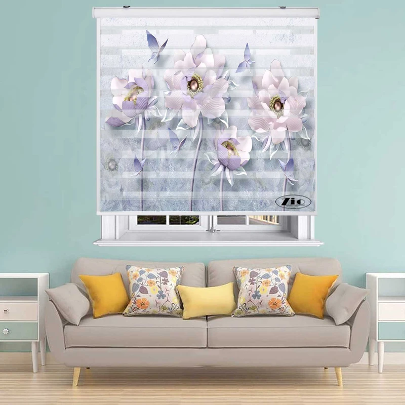 پرده زبرا زیو کد 3D1530 سایز 150X150 سانتی متر