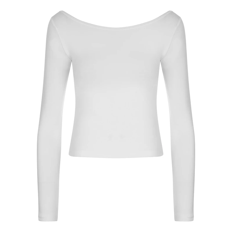 کراپ‌تی شرت آستین بلند زنانه پپا مدل Malena