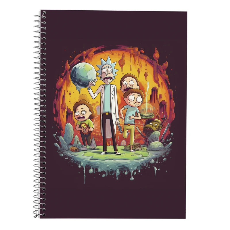 دفتر لغت 50 برگ مدوپد طرح ریک اند مورتی rick&morty کد DF10832