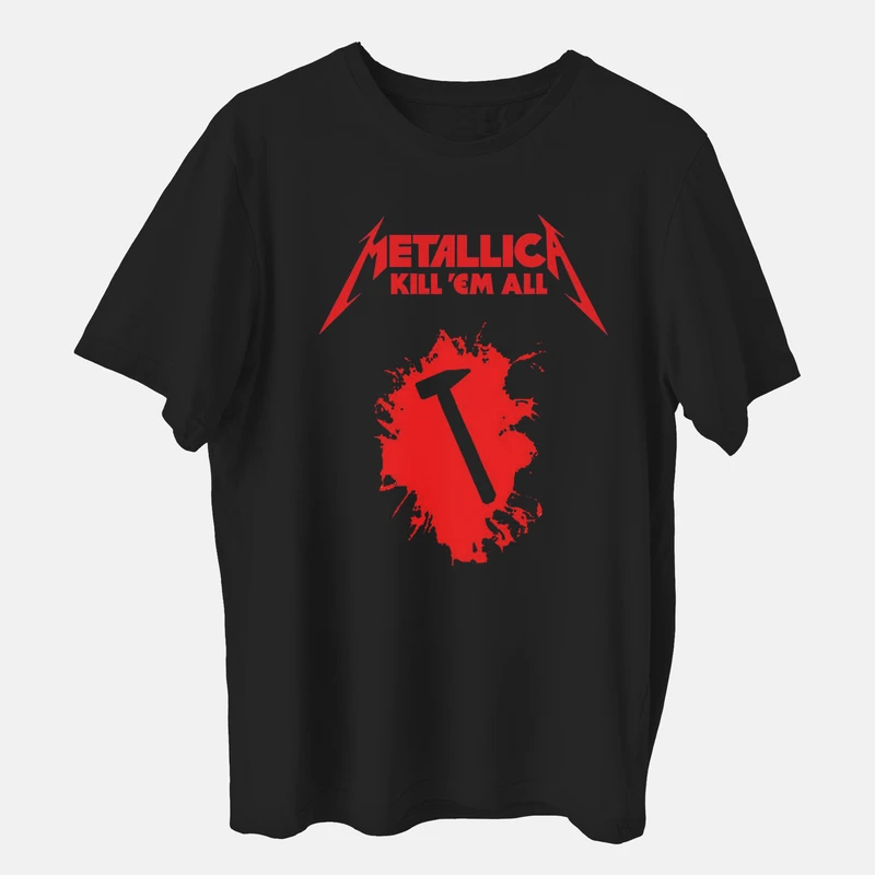 تی شرت آستین کوتاه مردانه مدل metallica