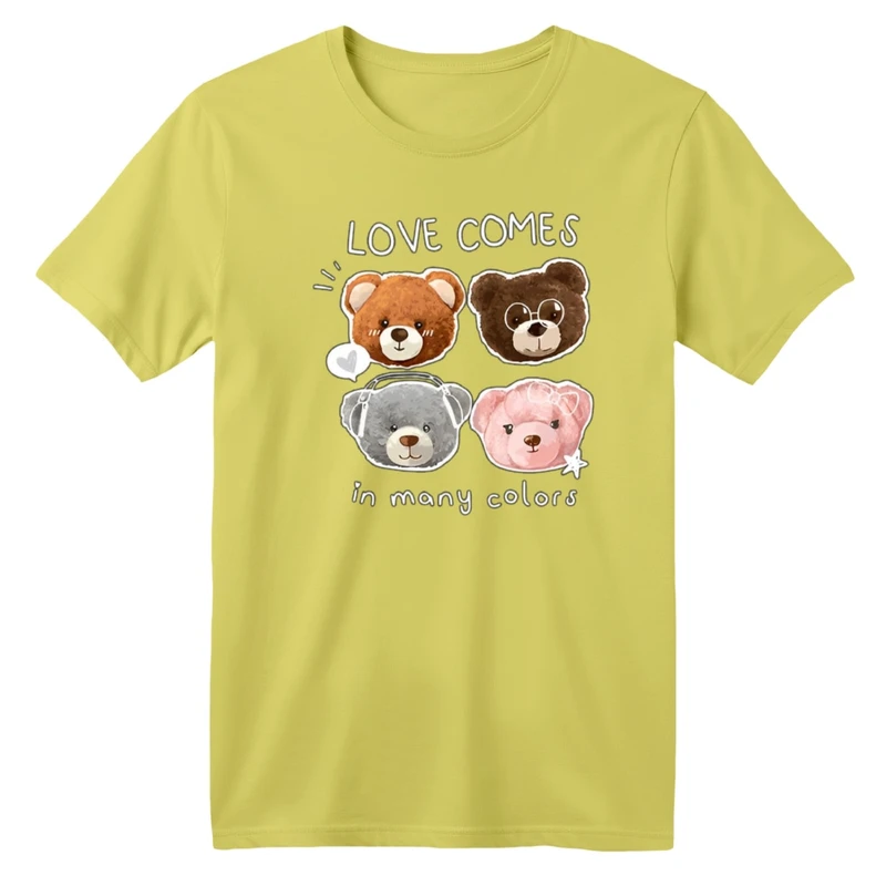 تی شرت آستین کوتاه بچگانه مدل چهار خرس