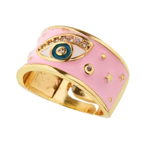 انگشتر زنانه گالری عزیزی طرح چشم مدل 15374