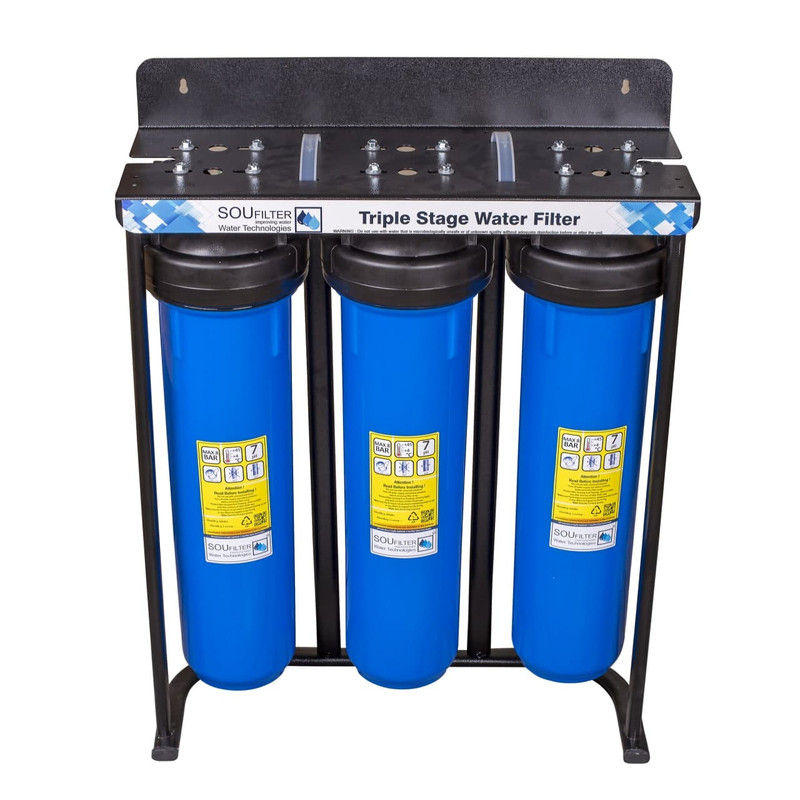 پیش فیلتراسیون سوفیلتر مدل 3 مرحله جامبو به همراه فیلتر کد J3 مجموعه 4 عددی