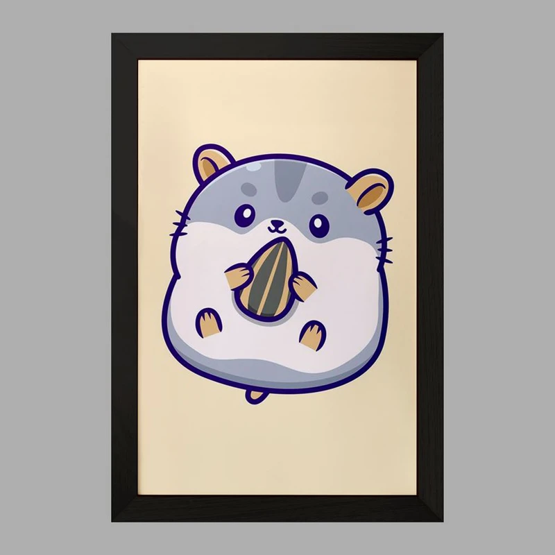 تابلو خندالو مدل حیوانات بامزه همستر کد 29638