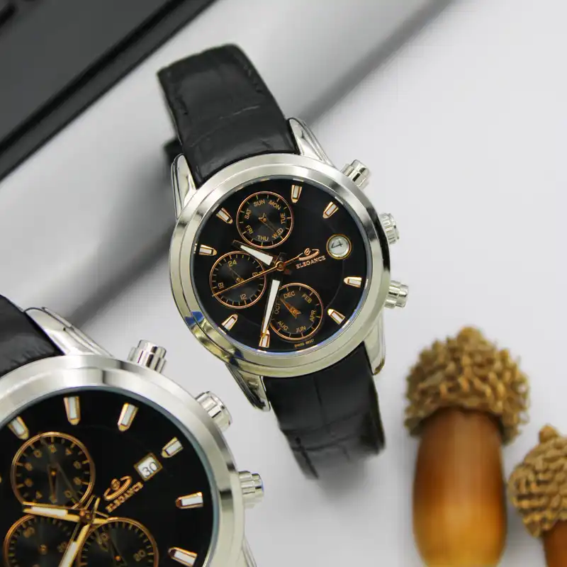 ست ساعت مچی عقربه ای زنانه ومردانه الگانس مدل 88357