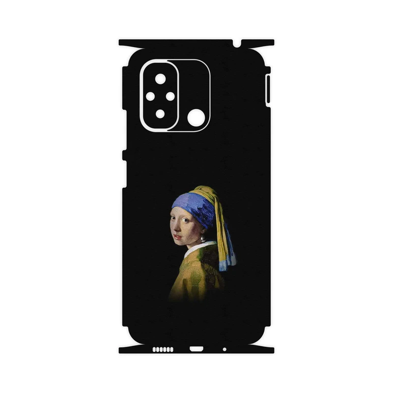 برچسب پوششی ماهوت مدل Girl with a Pearl Earring of Vermeer-FullSkin مناسب برای گوشی موبایل شیائومی Redmi 12C