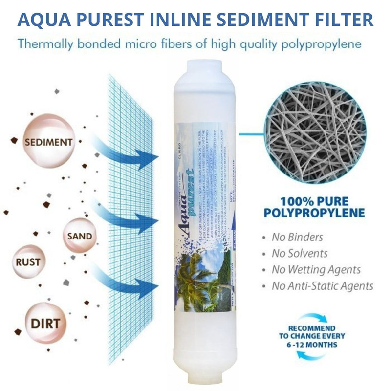 فیلتر یخچال ساید بای ساید آکوا پیورست مدل AP-SEDIMENT 2500G مجموعه 2 عددی فیلتر یخچال ساید بای ساید آکوا پیورست مدل AP-SEDIMENT 2500G مجموعه 2 عددی