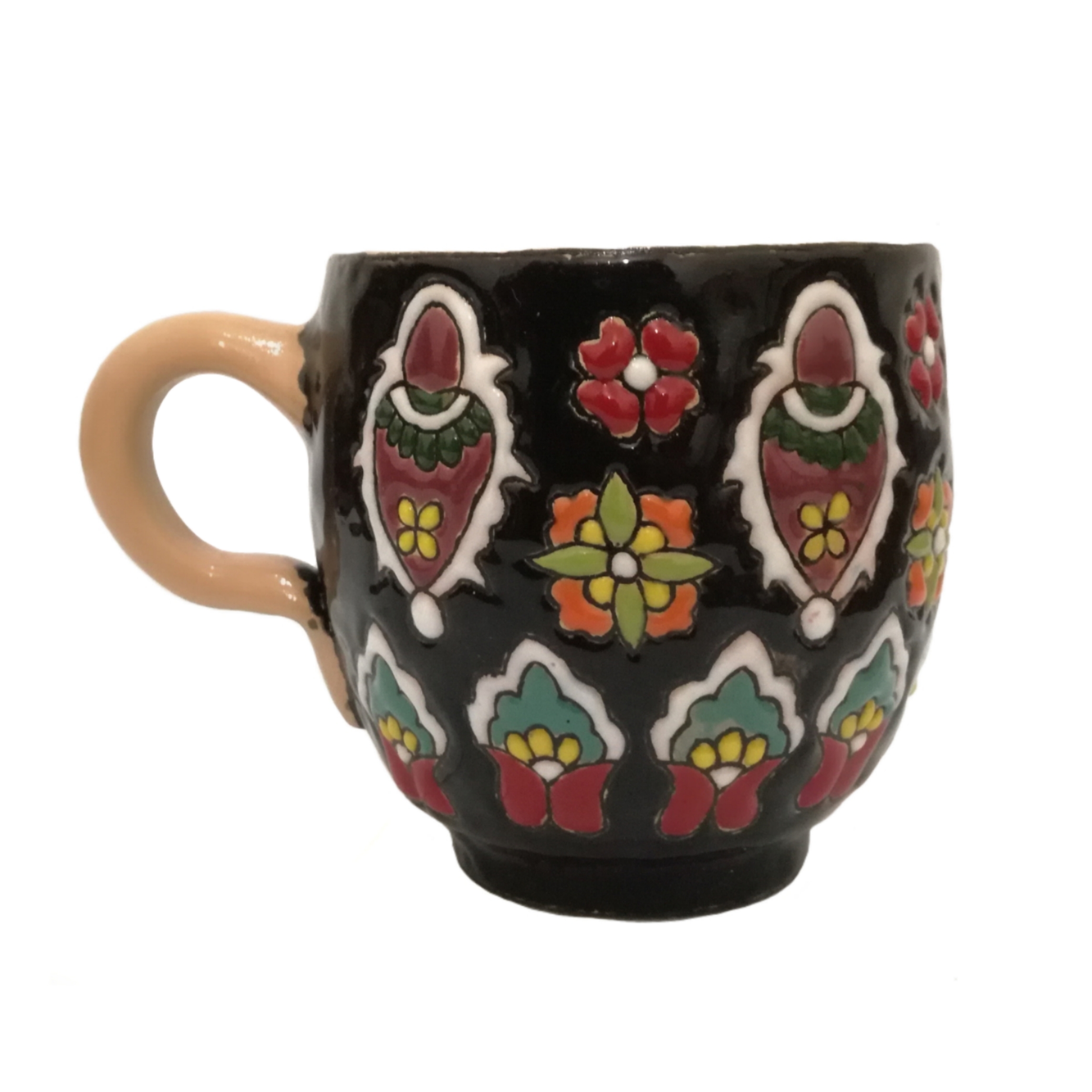 لیوان میناکاری سفالی کد 22