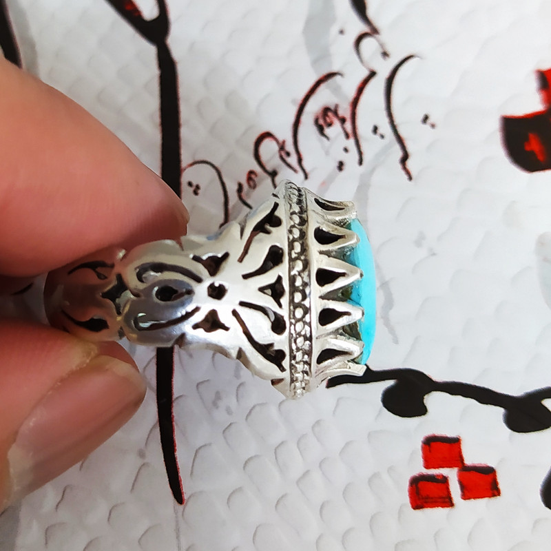 انگشتر نقره مردانه کد B1018