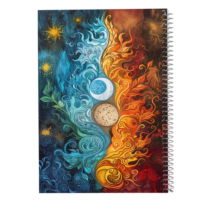 دفتر ژورنال نویسی 50 برگ مدوپد مدل نقطه ای طرح اشکال فانتزی کد DF16359