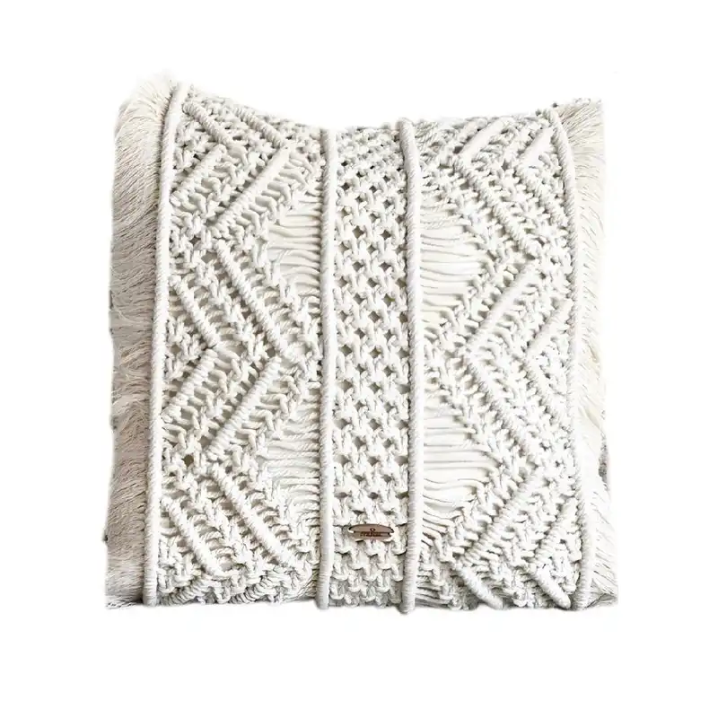 کاور کوسن بافتنی مدل مکرومه کد112