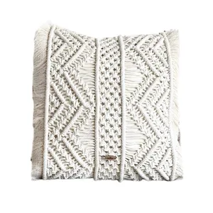 کاور کوسن بافتنی مدل مکرومه کد112