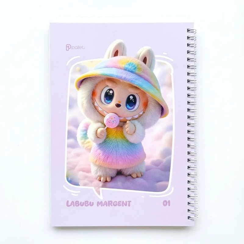 دفتر مشق 50 برگ پالت طرح فانتزی