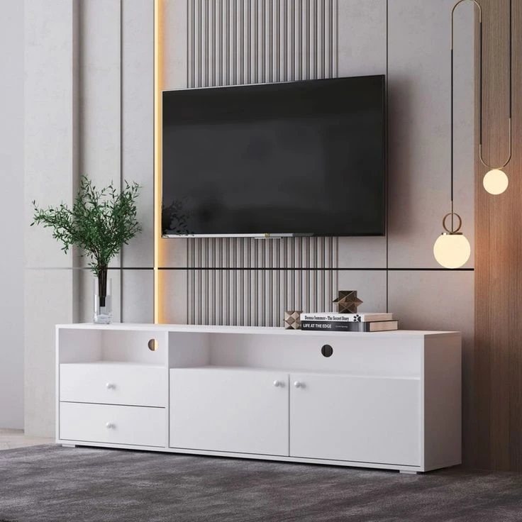 میز تلویزیون مدل 2473 مناسب برای تلویزیون تا 75 اینچ