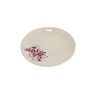Purple Flower Ceramic Dessert Plates - Set of 6