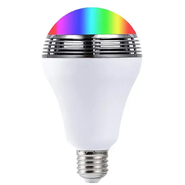 لامپ هوشمند 8 وات و اسپیکر بلوتوثی مدل SMART APP LED BULB پایه E27