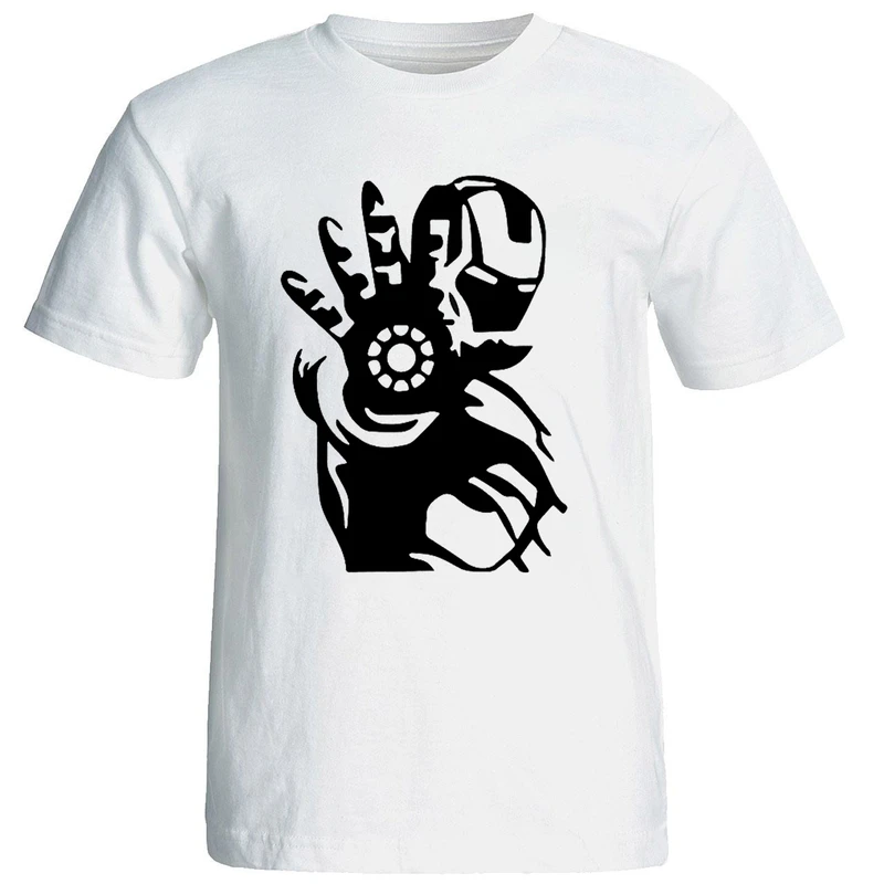 تیشرت آستین کوتاه مردانه طرح iron man کد1306