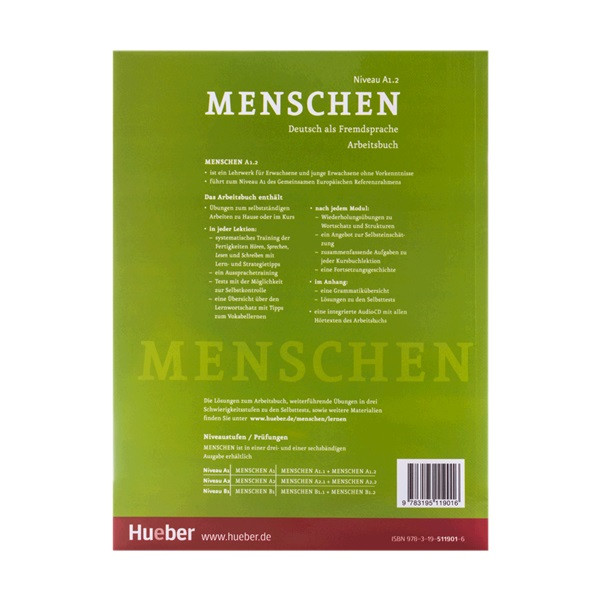 کتاب Menschen اثر جمعی از نویسندگان انتشارات Hueber دو جلدی
