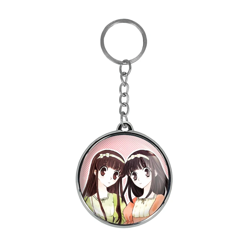 جاکلیدی خندالو طرح هوندا و کاگورا انیمه سبد میوه مدل دوطرفه کد 3398433985