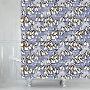 پرده حمام دلفین مدل Tor-10963 سایز 180x200سانتی متر