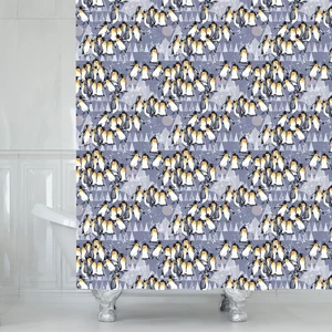 پرده حمام دلفین مدل Tor-10963 سایز 180x200سانتی متر