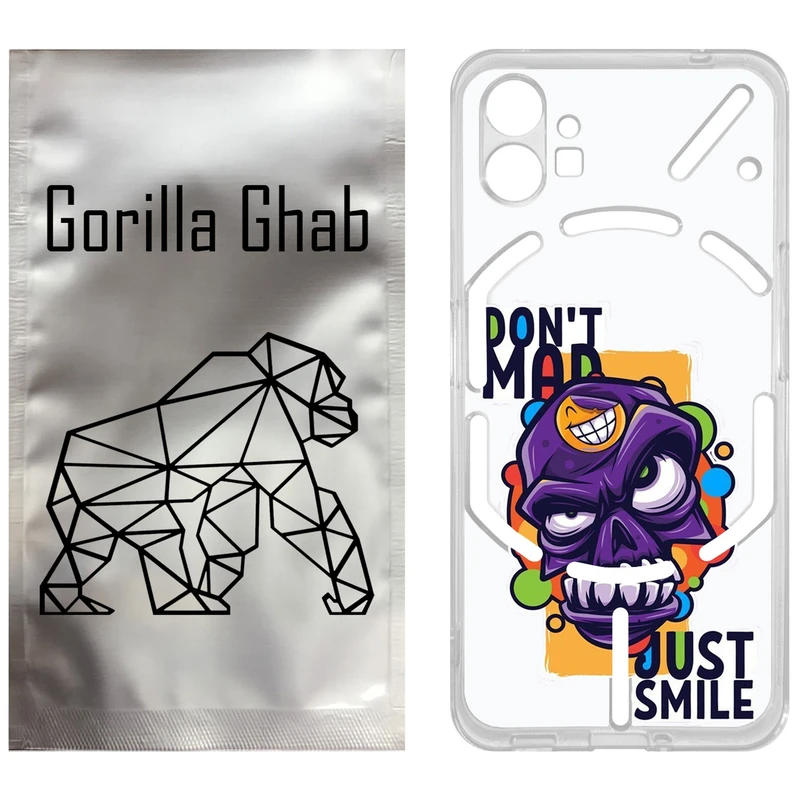 کاور گوریلا قاب مدل CLG کد 33 طرح Smile مناسب برای گوشی موبایل ناتینگ فون Phone 1