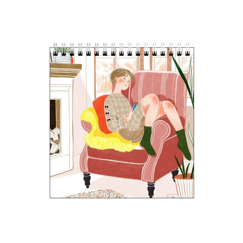 دفتر طراحی طرح دختر کتابخوان کد 6031157