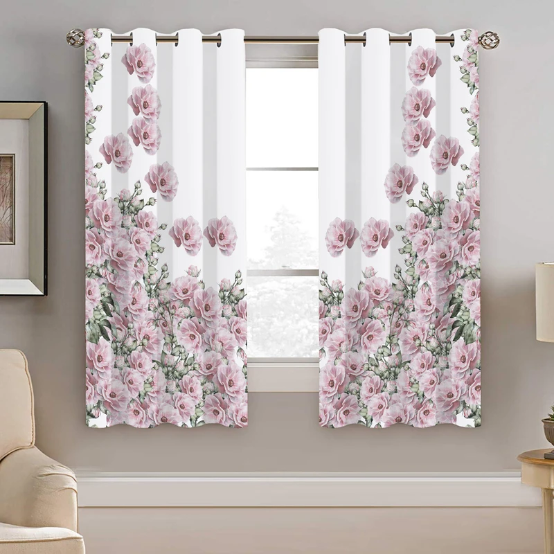 پرده نیروانا طرح گل مدل هازان کد 8937 سایز 140×200 سانتی متر