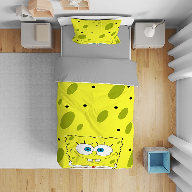 سرویس روتختی مدل باب اسفنجی 5175 تکنفره 5 تکه